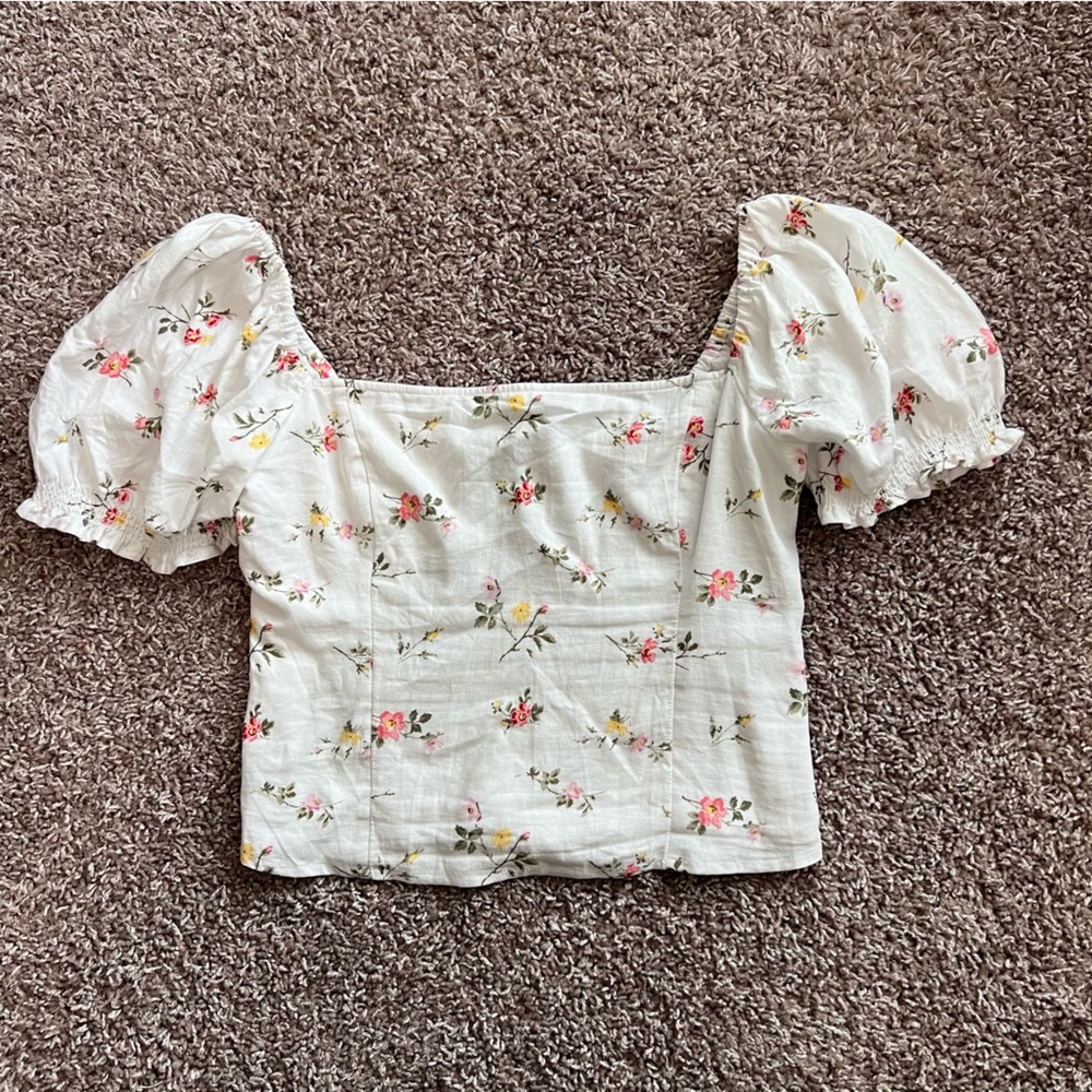 A&F cropped blouse (NWOT)